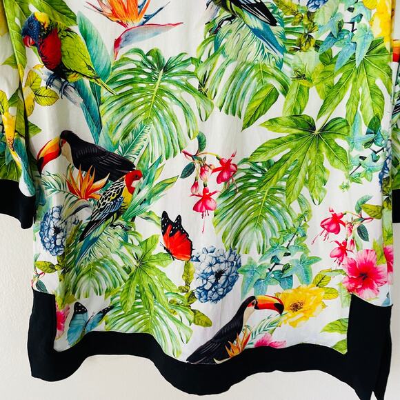 Soft Surroundings Size S Tropical Jungle Knit tunic - Picture 5 of 12